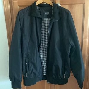 Black bomber style jacket mens size large